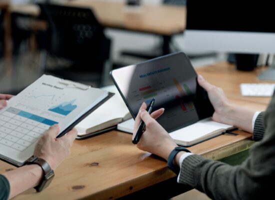 Business Consulting meeting working and brainstorming new project and investment.